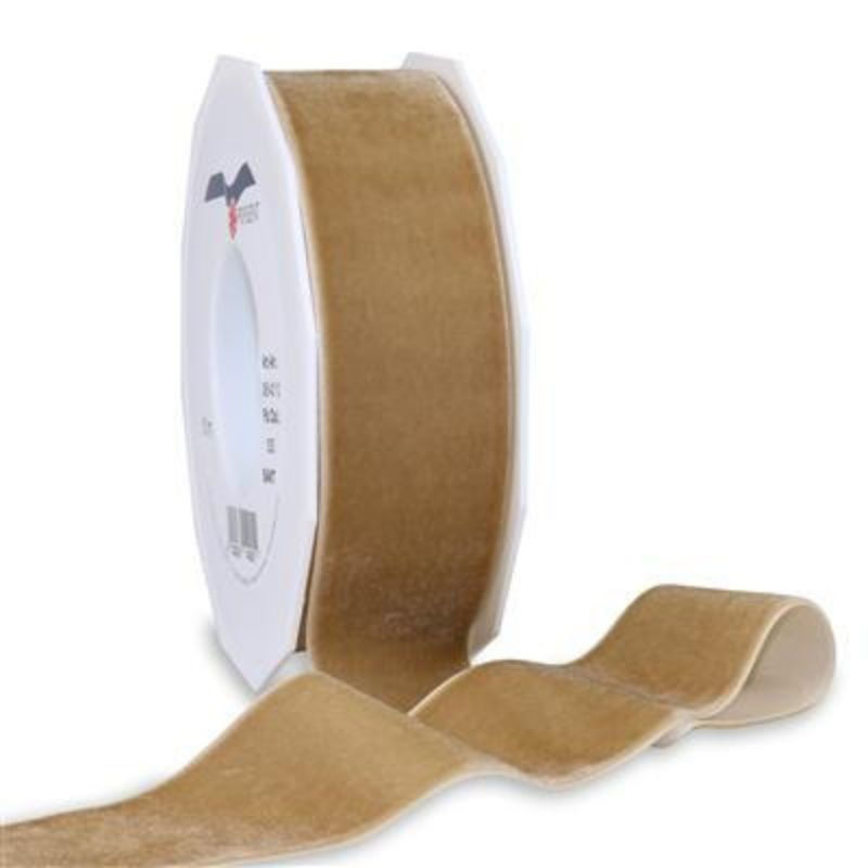 Lenta dāvanu Samt 40mmx10m smilškrāsa