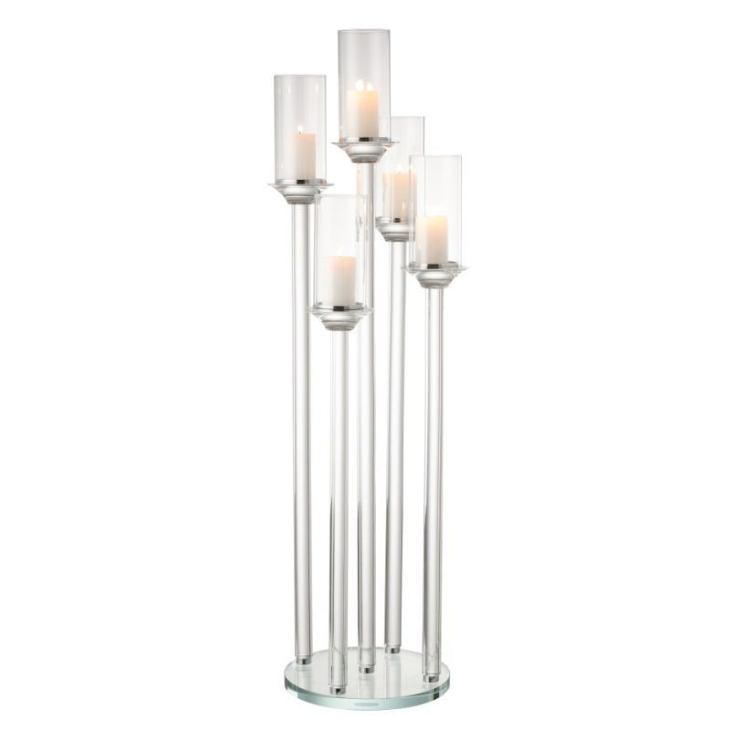 Sīktēls: Svečturis st. (5) 30x30x100cm caursp.