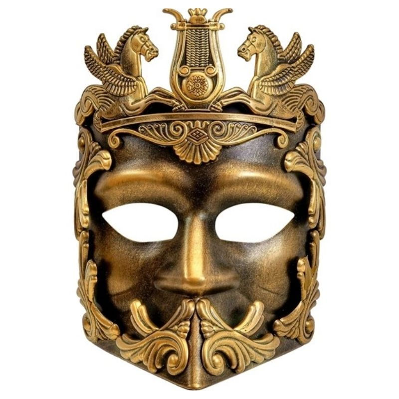 Maska sejas Grieķu-romiešu zelta