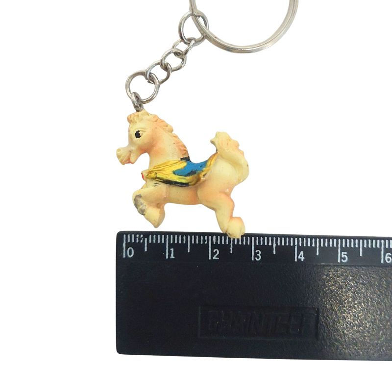 Sīktēls: Piekariņš atslēgu zirgs 3.5x1.5x3.8cm brūns 4ass