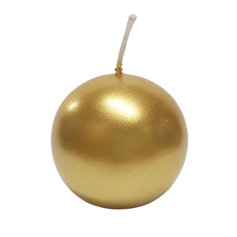 Svece bumba 6cm zelta lakota 7h