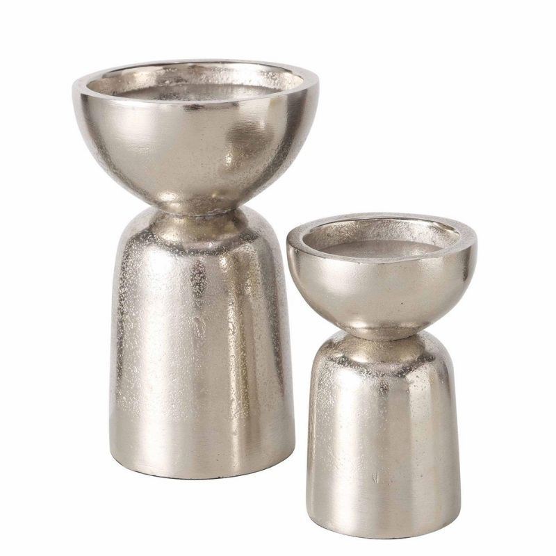 Svečturis met.Cylin (2) H12-17cm alum. kompl.