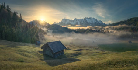 March 17, 2024 - Foggy morning at Geroldsee