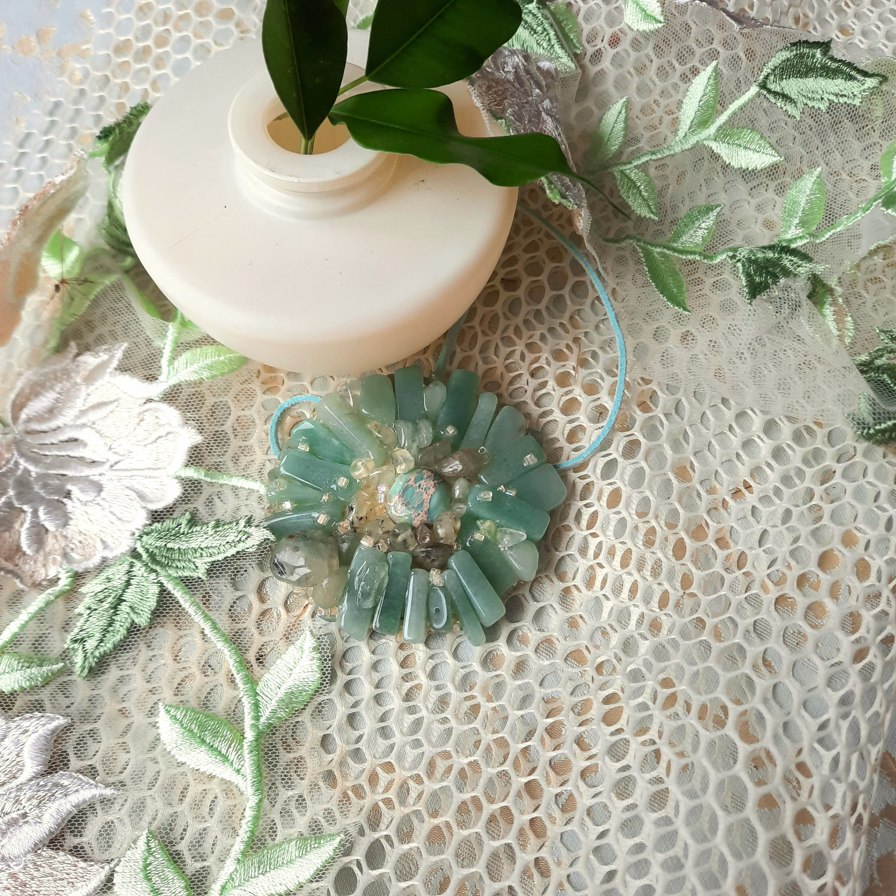 Комплект Зеленые ромашки