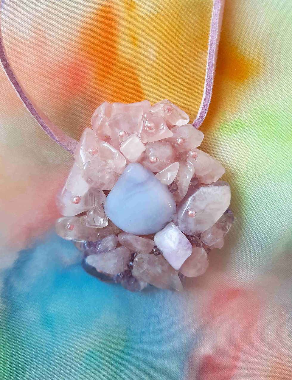 Миниатюра: Кулон Розово-сиреневая нежность