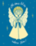 Oh Come Let Us Adore Him Handmade Christmas Card