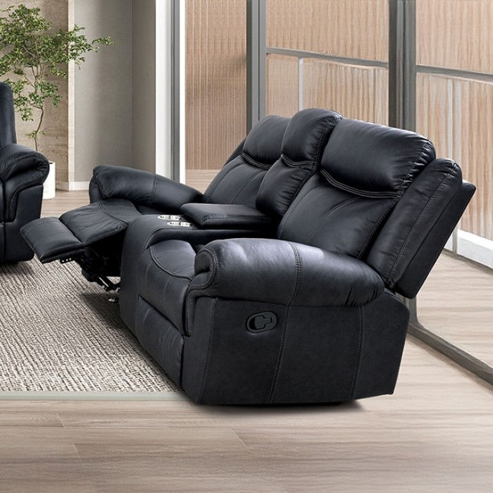 Agata Glider Recliner Loveseat - NX6001BK-LV