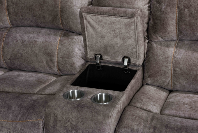 Thumbnail: Power Modular Recliners Sectional Sofa w/ USB