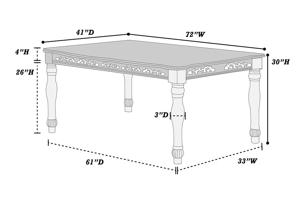 Thumbnail: Dining Table with Six Chairs
