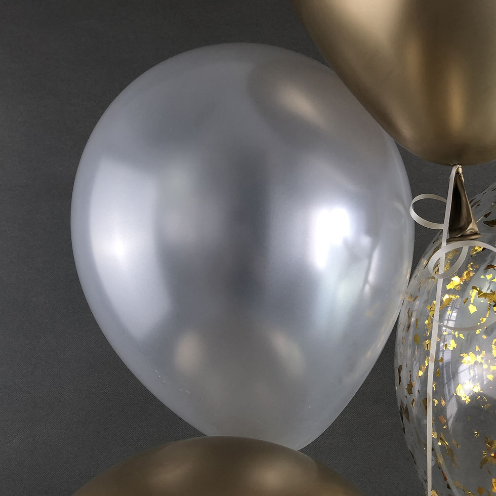 Thumbnail: Helium Chrome Confetti Balloon Bouquet