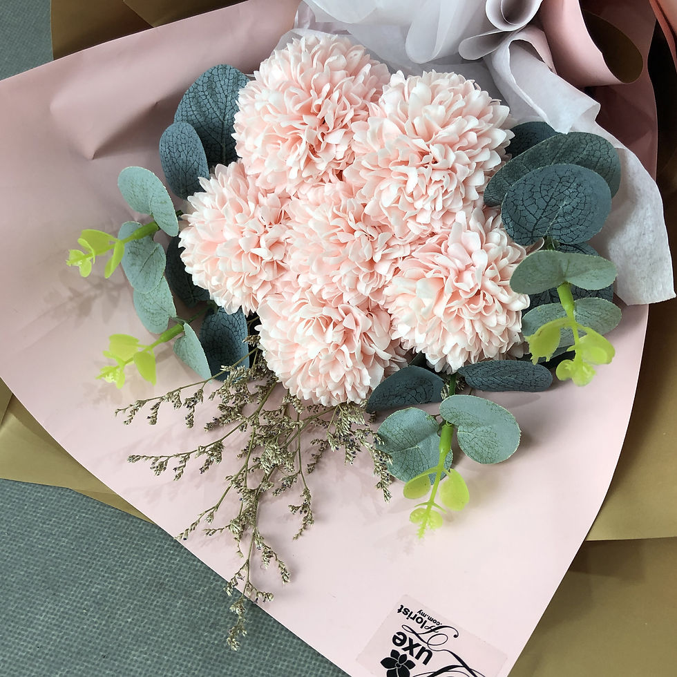 Thumbnail: Ping Pong Chrysanthemum Soap Flower Bouquet