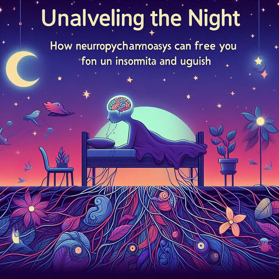 Desenho: Revelando a Noite, neuropsicambiose e insônia