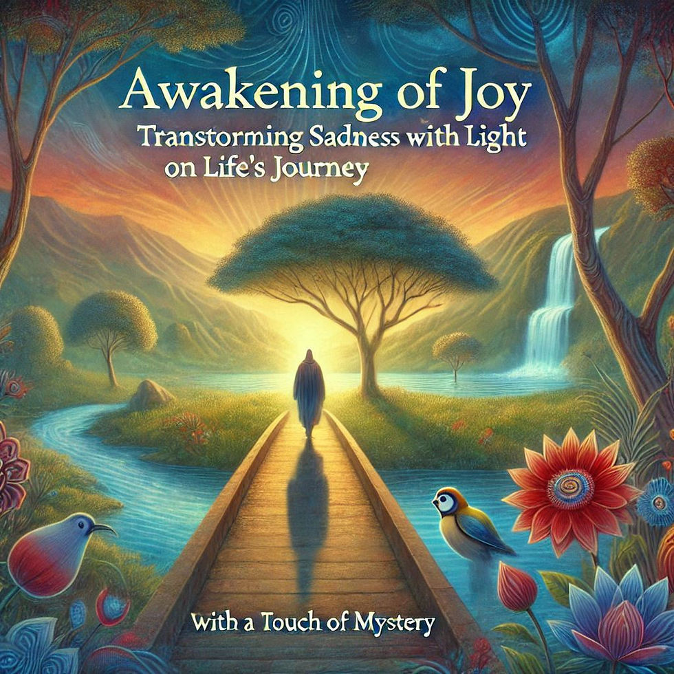 Livro: Despertar da alegria, transformando a tristeza com luz na jornada da vida, um toque de mistério
