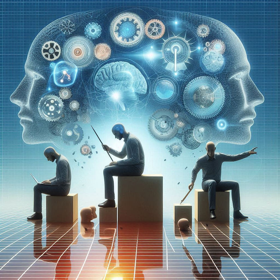 Ilustração: cérebro, disfunções cognitivas e comportamentais, TCC, Neuropsionline