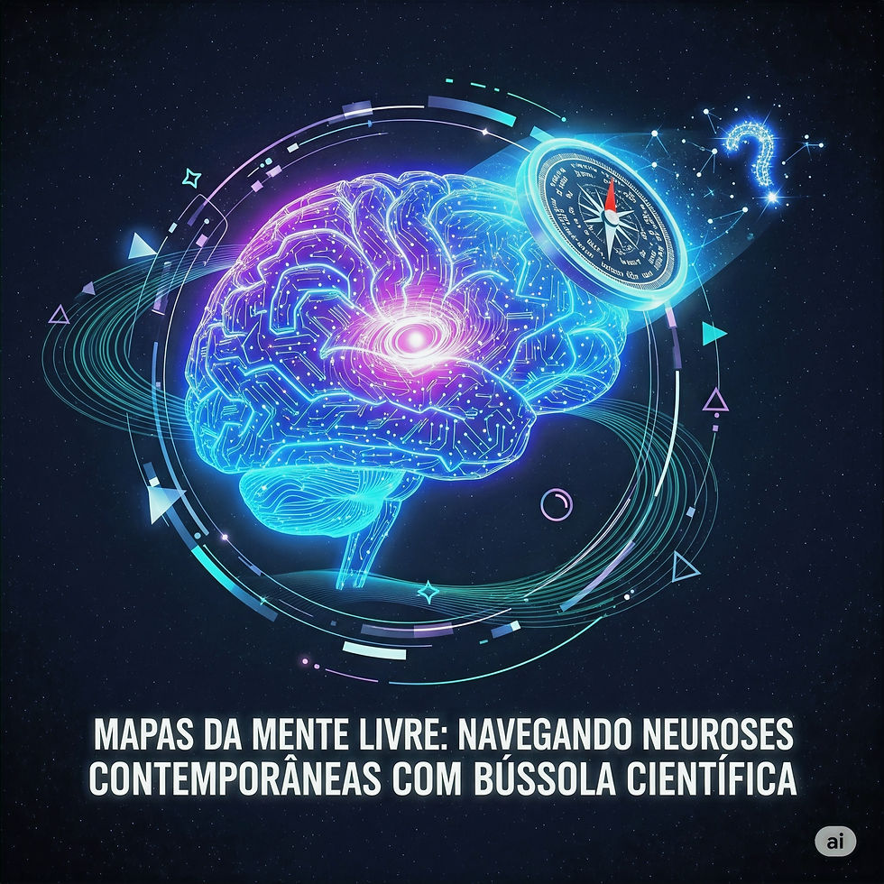 "Mapas da Mente Livre: Navegando Neuroses Contemporâneas com Bússola Científica" 3