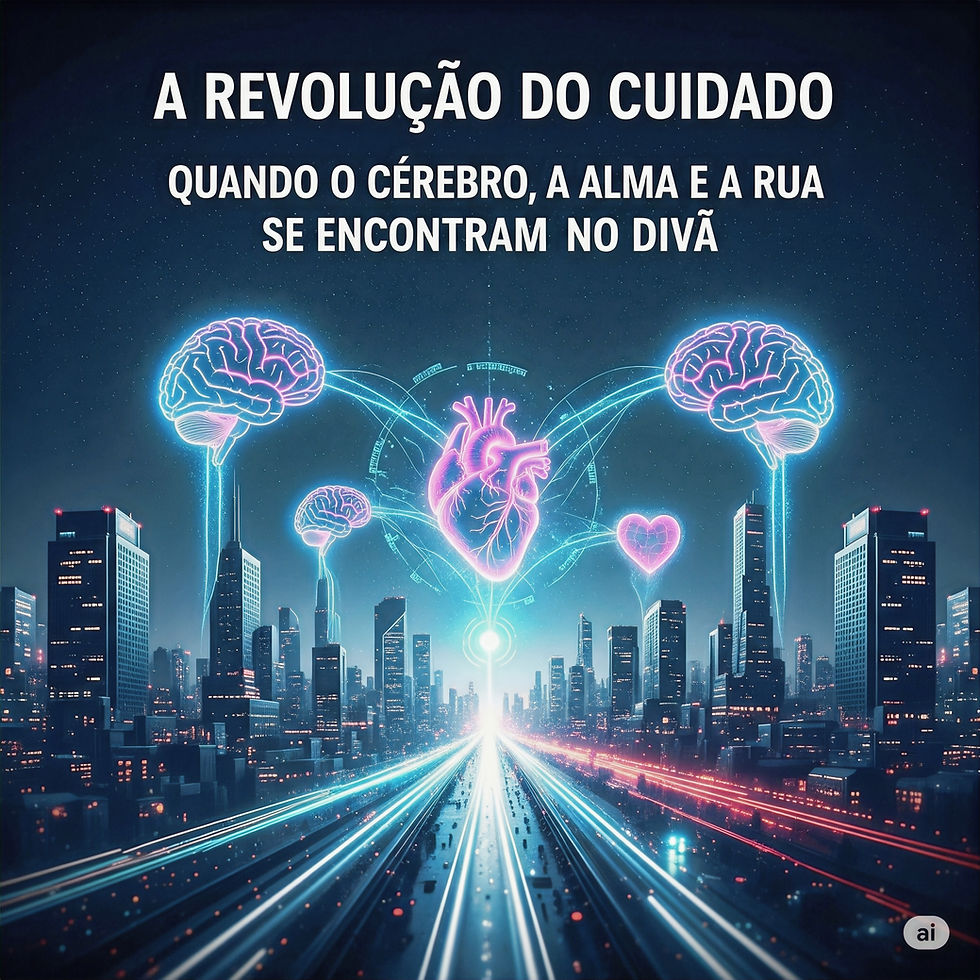 A Revolução do Cuidado: Quando o Cérebro, a Alma e a Rua se Encontram no Divã 1