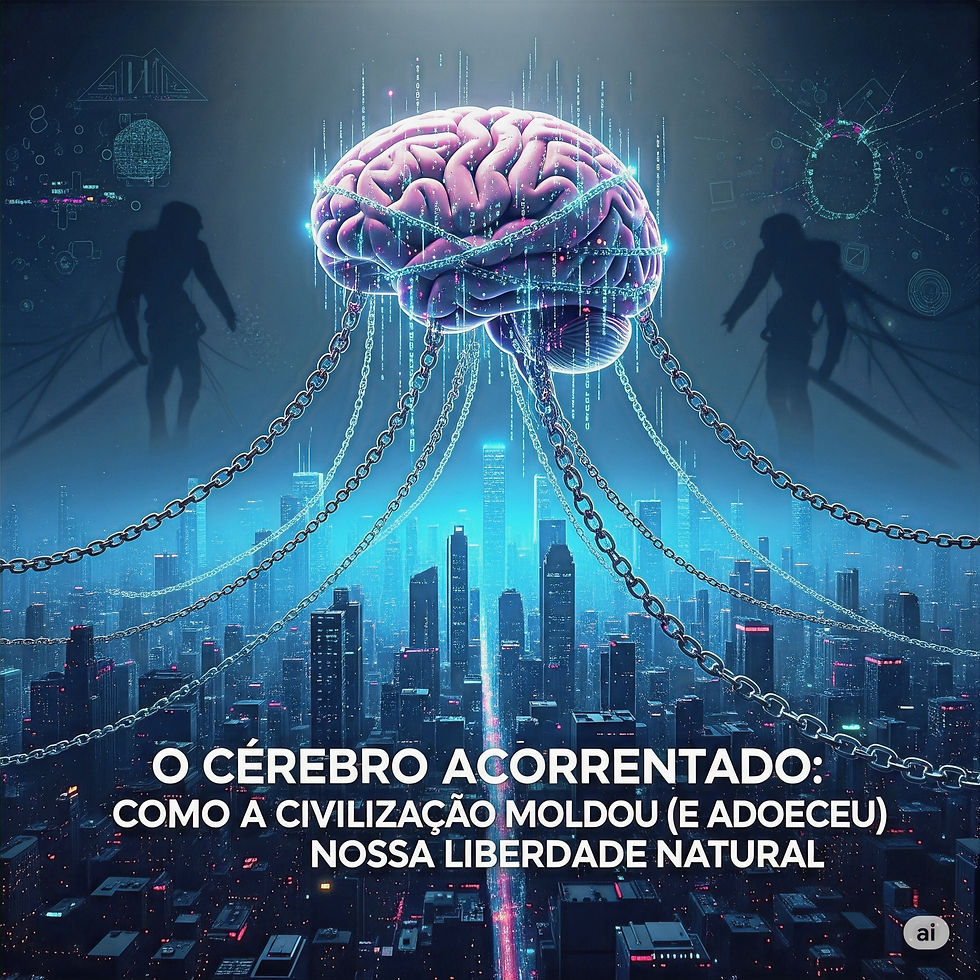 "O Cérebro Acorrentado: Como a Civilização Moldou (e Adoeceu) Nossa Liberdade Natural" 4