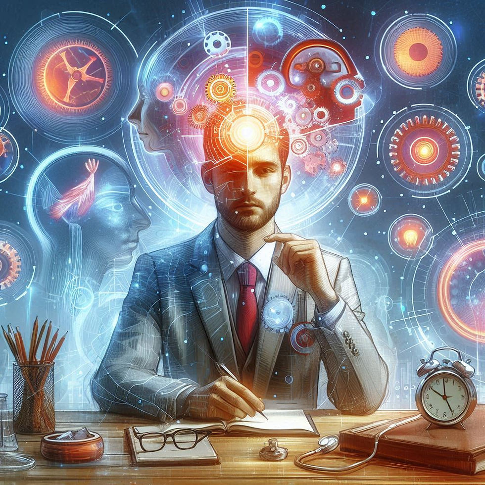 Homem refletindo, técnicas de memorização, Neuropsionline