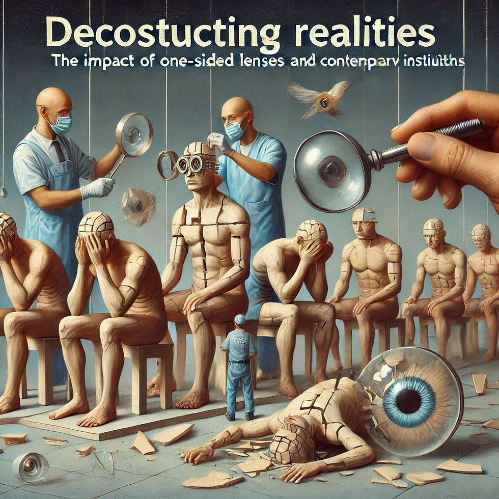 Imagem: Decostructing realities; impacto de lentes unilaterais; Neuropsionline