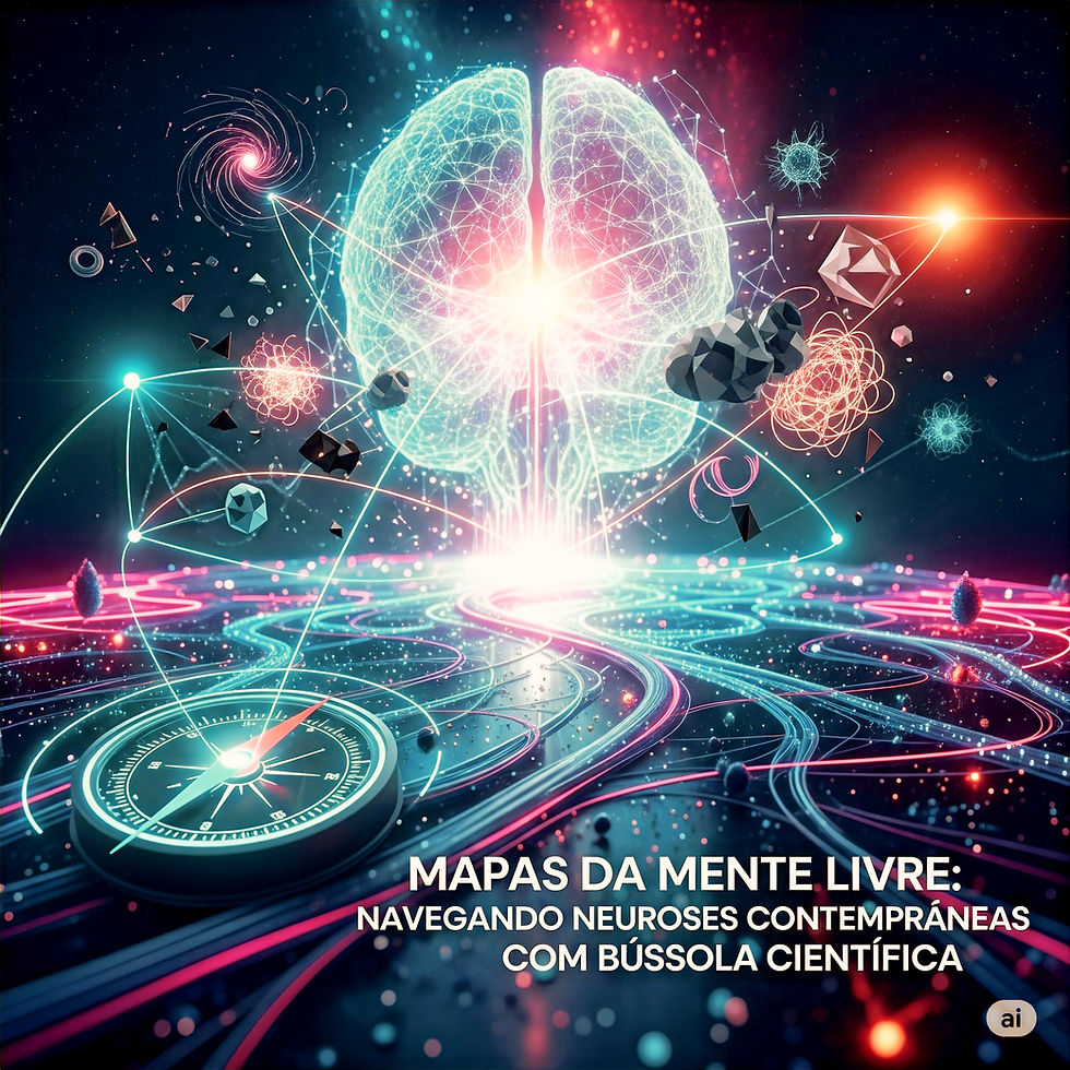 "Mapas da Mente Livre: Navegando Neuroses Contemporâneas com Bússola Científica"