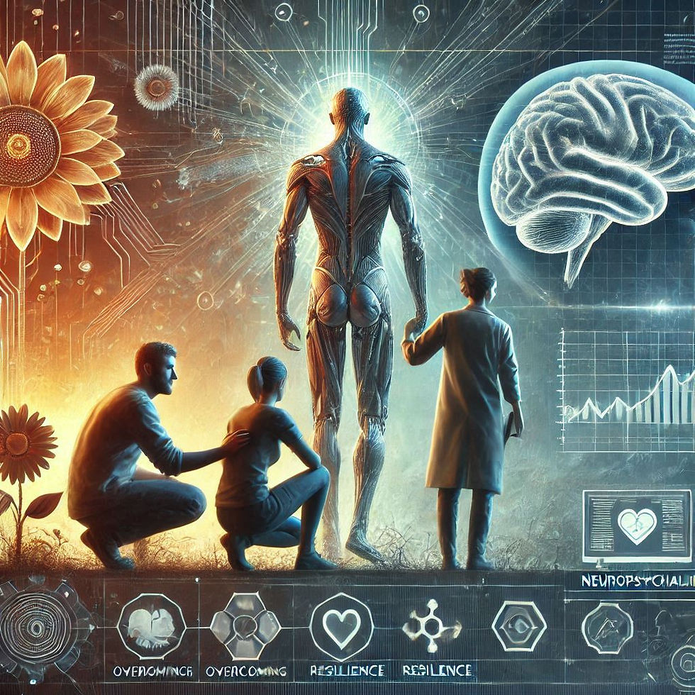 Ilustração: casal recebendo apoio de terapeuta, neurociência e natureza