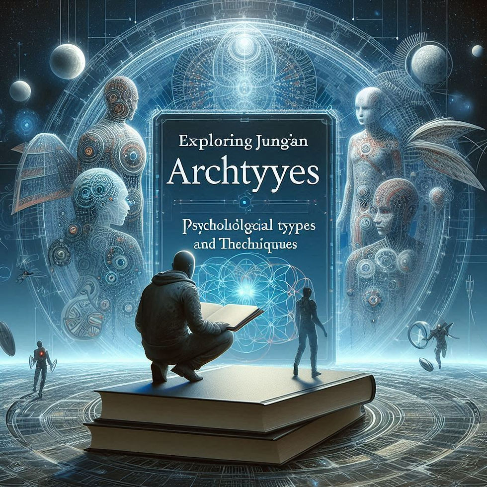 Livro "Arquétipos", explorando tipos psicológicos e desconhecidos