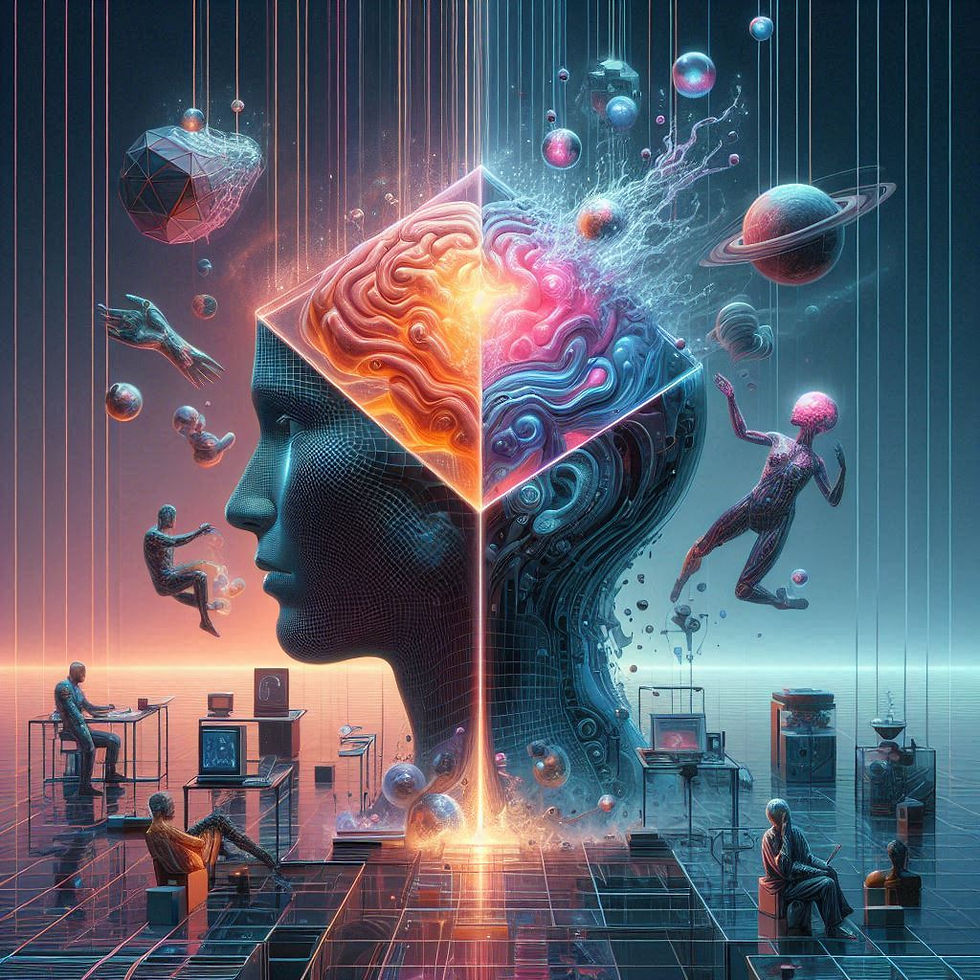 Cabeça dividida, mundos internos e externos, Neuropsicanálise Clínica