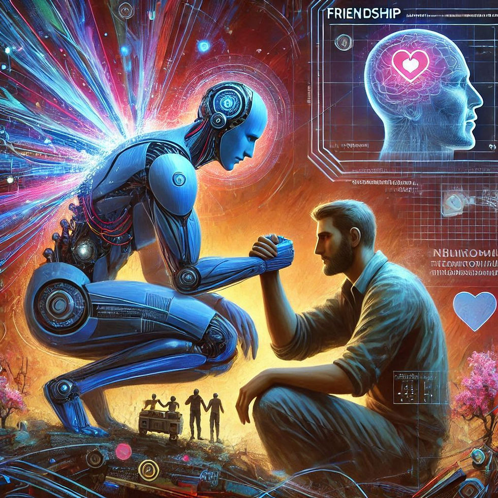 Robô e homem unidos, neuropsicanálise clínica