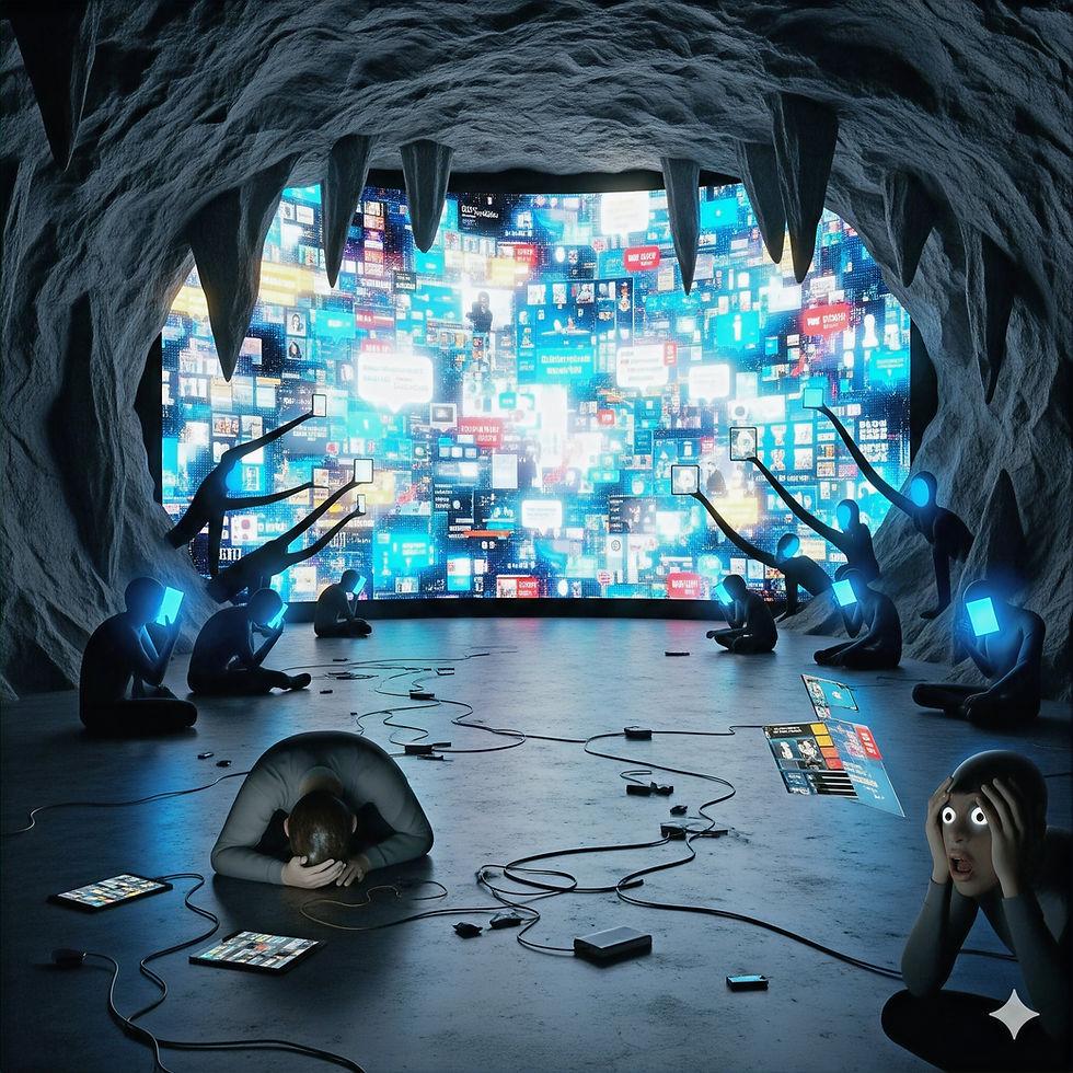 A Caverna Digital de Platão: O Burnout na Era do Excesso de Informação 2