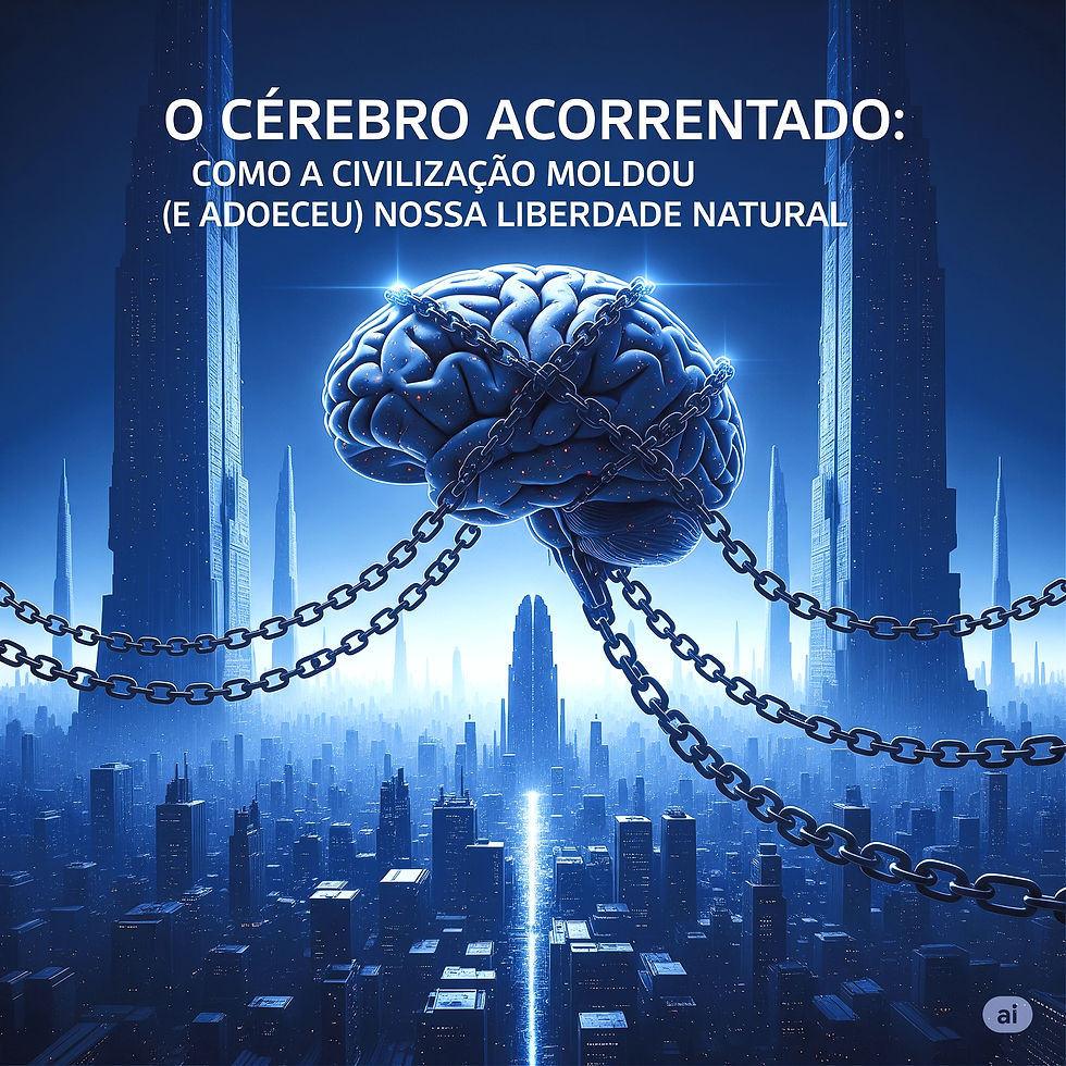 "O Cérebro Acorrentado: Como a Civilização Moldou (e Adoeceu) Nossa Liberdade Natural" 1