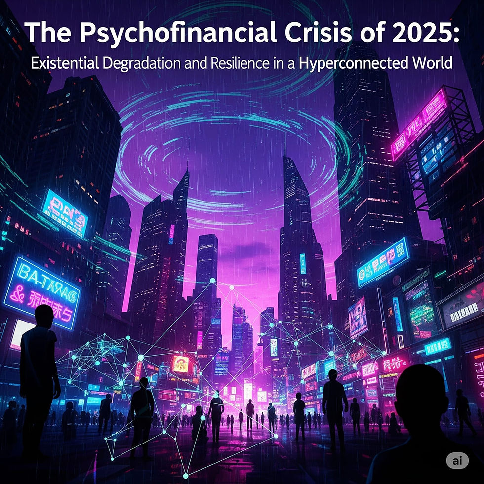 A Crise Psicofinanceira de 2025: Degradação Existencial e Resiliência em um Mundo Hiperconectado 3