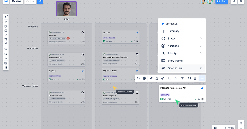 Original UI with component system designed in Figma.