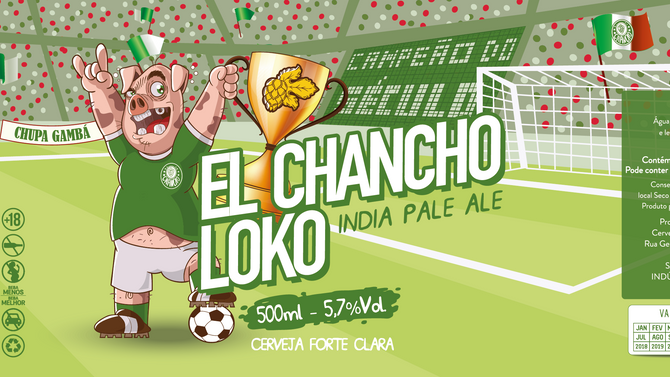 Rótulo de Cerveja - El Chancho Loko