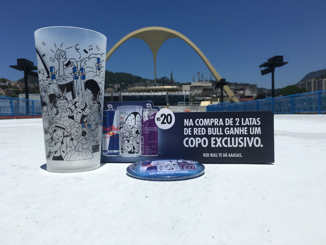 Ilustração do Copo do Carnaval RJ - Sapucaí / Red Bull