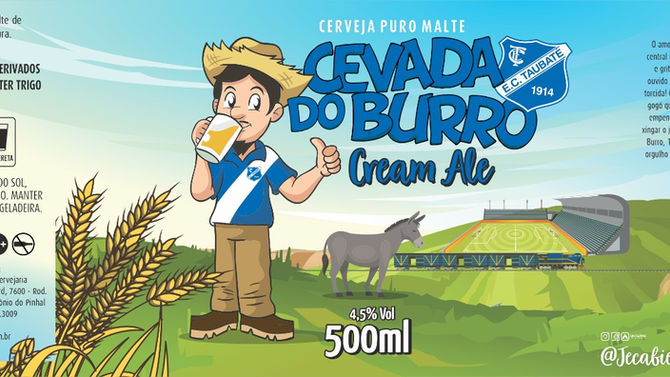 Rótulo de Cerveja - Jeca Bier - Cevada do Burro