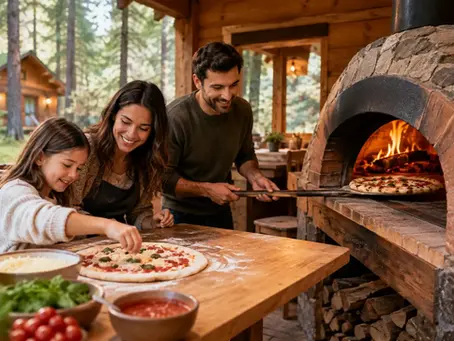 Cómo usar horno de leña para pizzas en familia