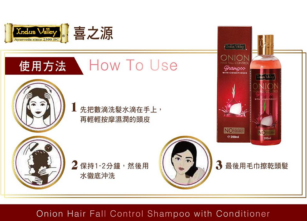縮圖：【IndusValley 喜之源】有機紅洋蔥防脫洗髮護髮素 200ml