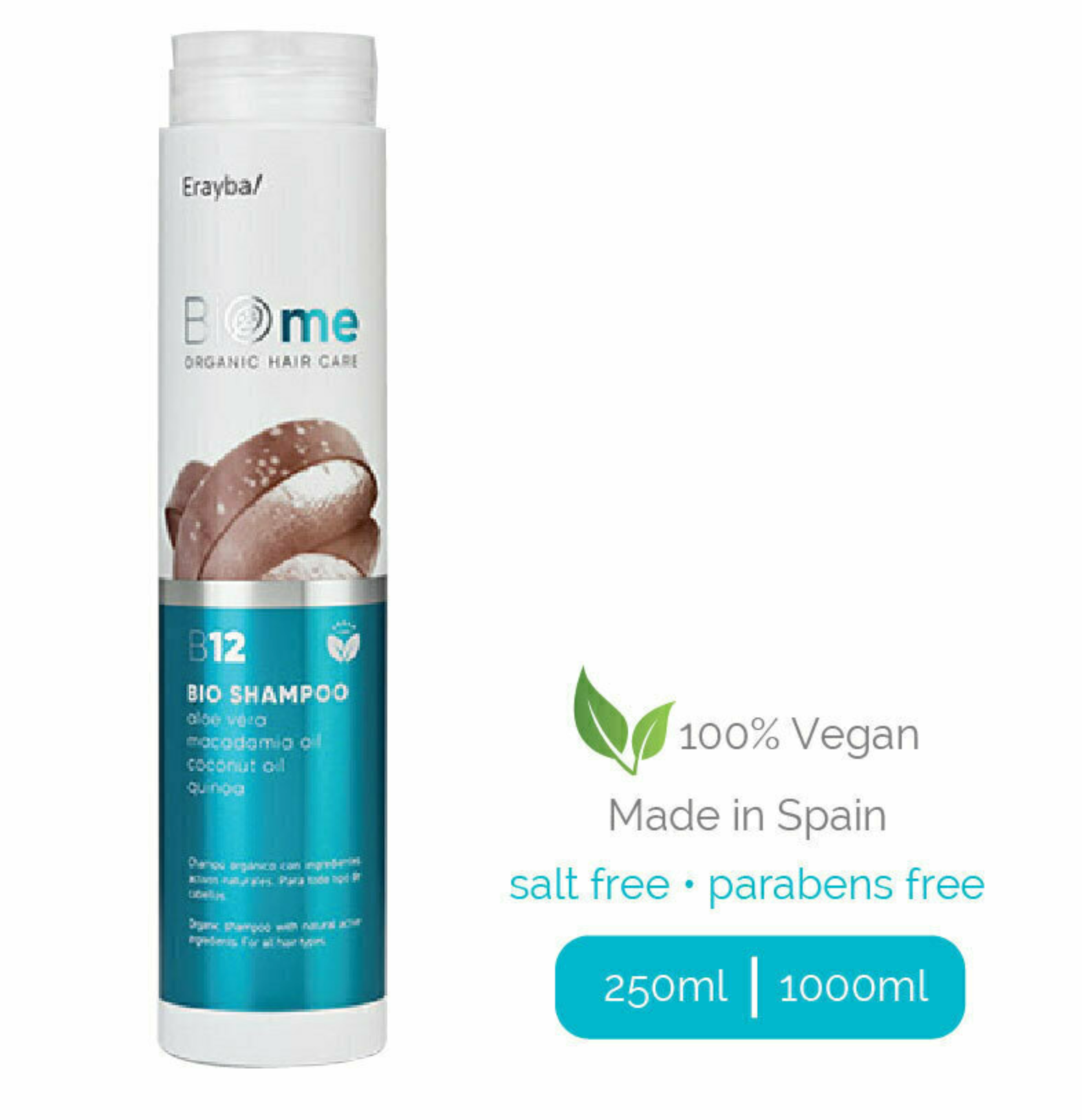 Erayba BIOme B12 Herbal Vegan Shampoo 250ml/1000mL