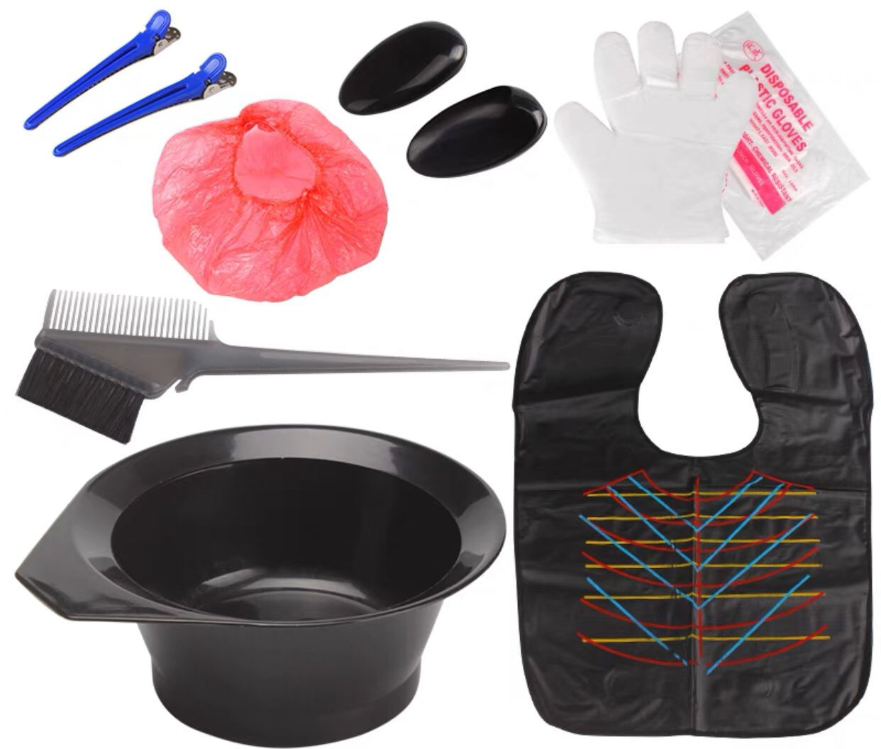 Hair Color Kit (7 Accessories)