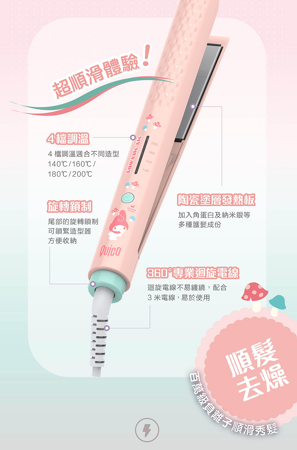 Thumbnail: QUICO 全新 Sanrio系列 輕巧造型器 - My Melody