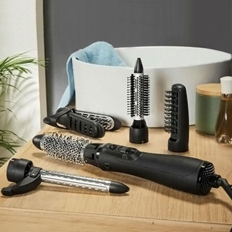 縮圖：CodesCodes - 6合1多功能熱風造型髮梳 (粉色/黑色)