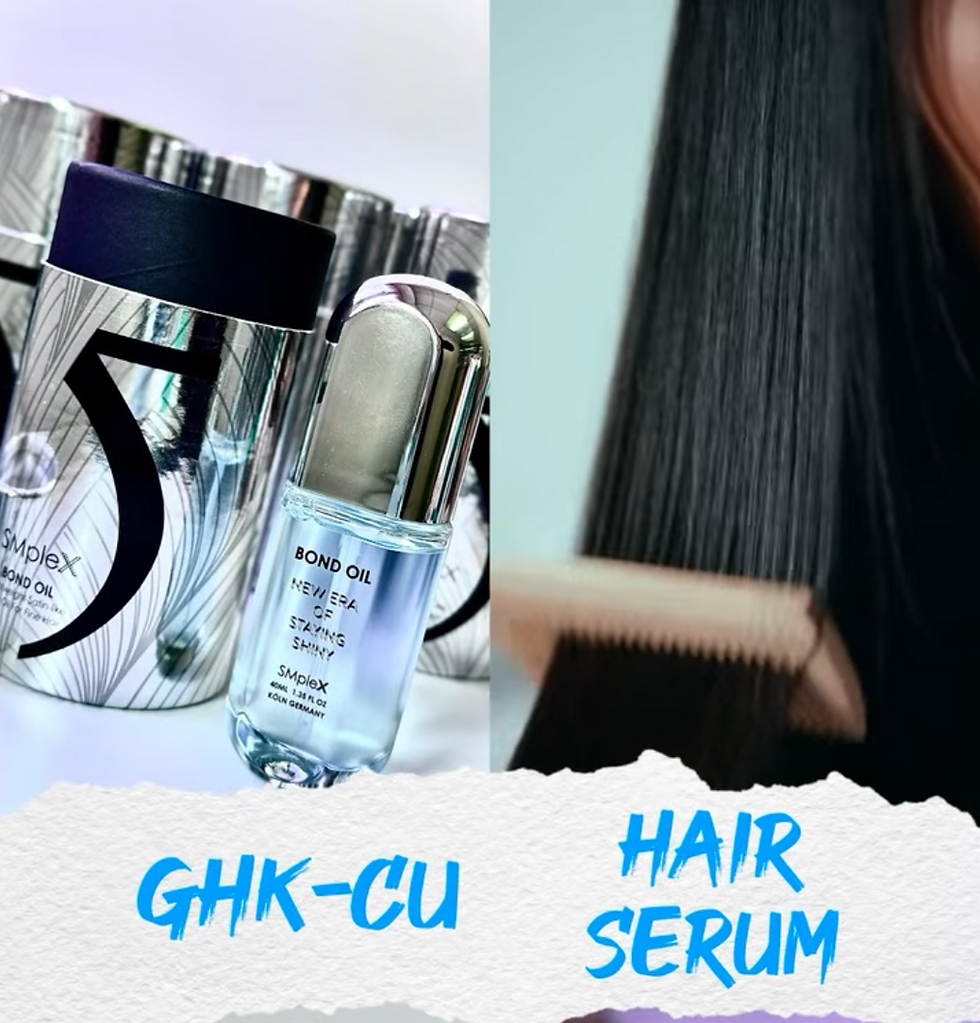 縮圖：SHINEMOIST SMpleX  GHK-CU BondOil BADD藍銅肽髮尾油 40mL