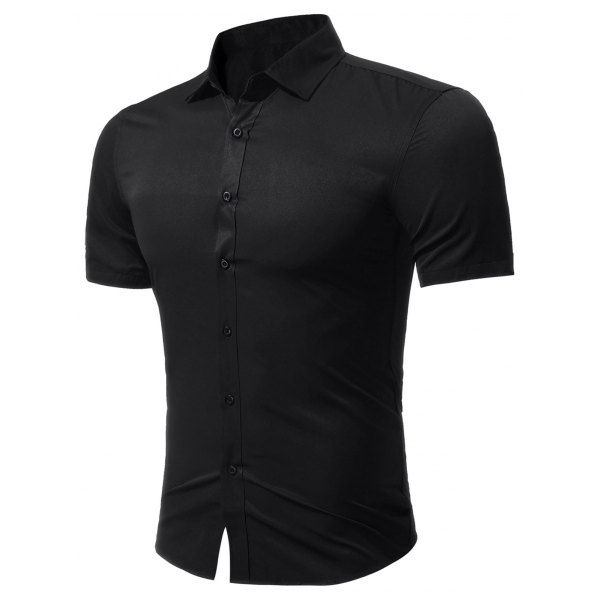 Thumbnail: Slim Fit Short Sleeve Business Shirt
