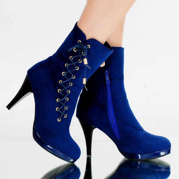 Thumbnail: Criss-Cross and Flock Design Boots