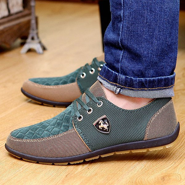 Thumbnail: Lace Up Colour Block Casual Shoes