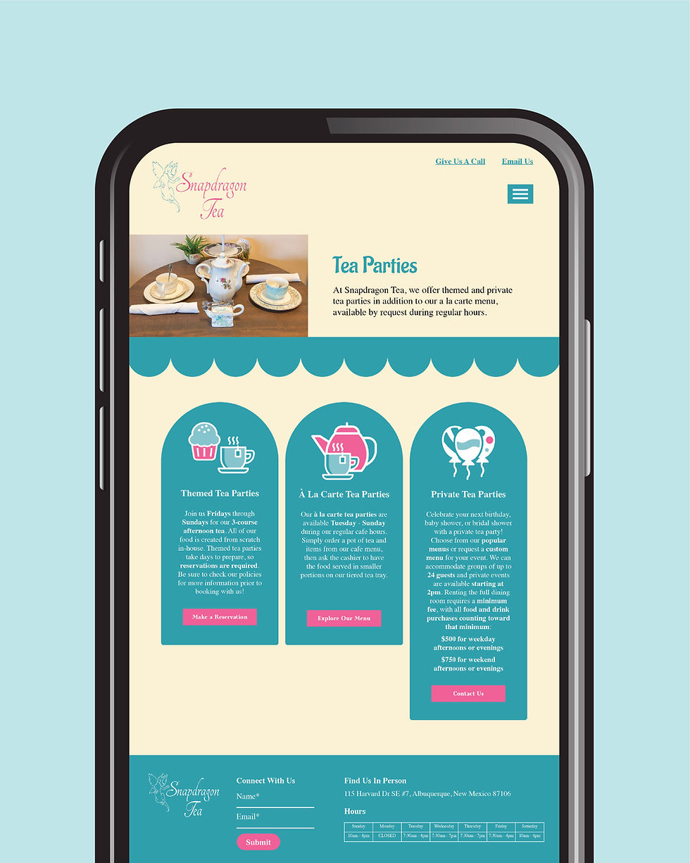 Website Mockups