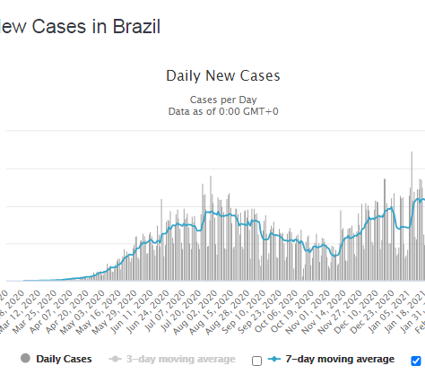 Mortality in Brazil is more than 4 per cent