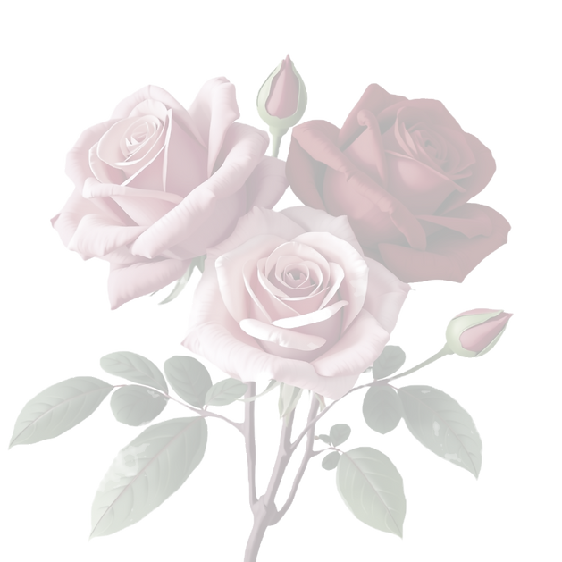 create an illustration of roses pink and red.png