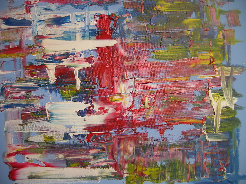 Pintura s/tela técn.mista acrilico