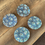 Thumbnail: Petoskey Stone Pattern Wood Coasters Set of 4